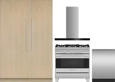 5 Piece Package Includes Refrigerator, Freezer, Range, Hood And Dishwasher